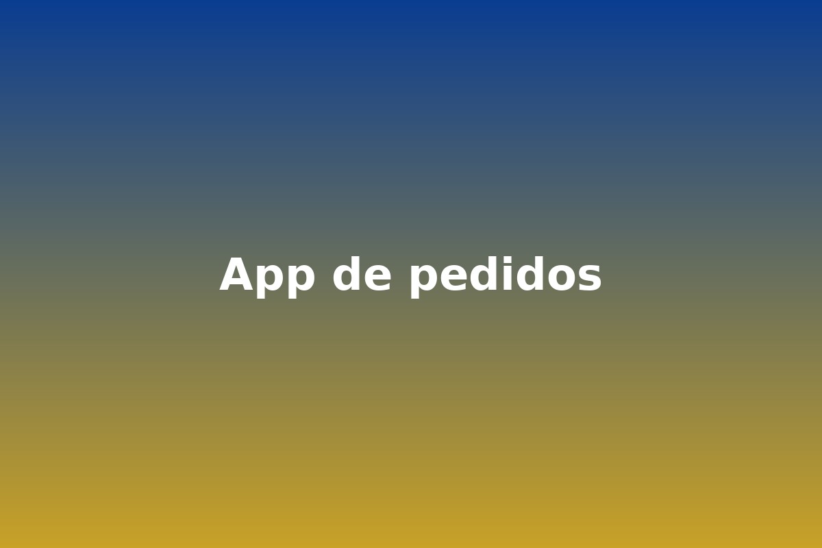 App de pedidos